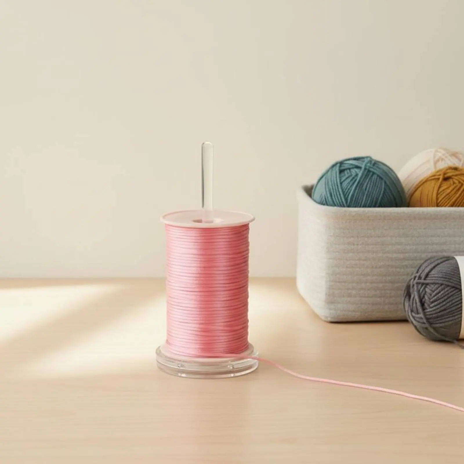 Yarn Rotator Stand Fluid Rotation Rotating Yarn Spindle Knitting Tool Knot-Unrestricted Craft Supplies Sturdy and Long-Lasting