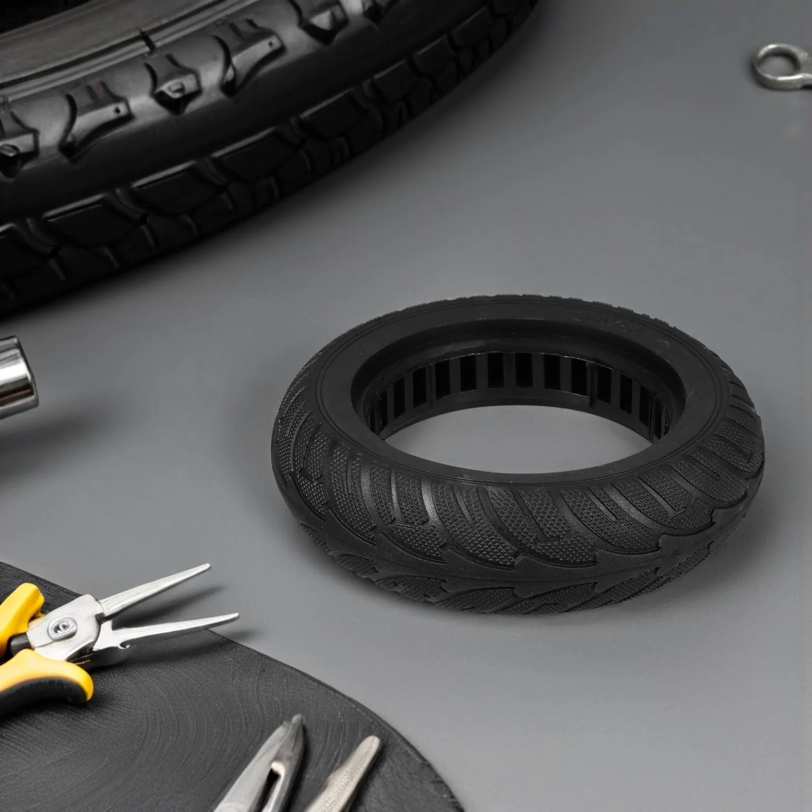 Electric Scooter Solid Tire Shock Absorbing Anti-Burst Heavy-Duty Replacement Wheel Scooter Maintenance Balancing Car Parts