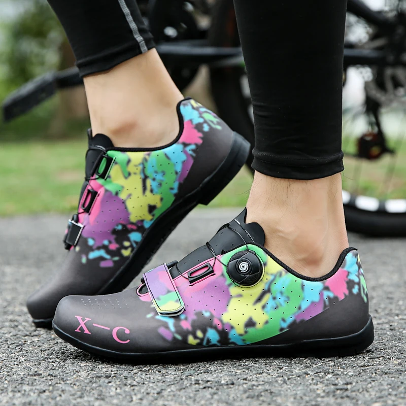 

High Quality Fashion Mens Mtb Cycling Shoes Size 36-47 Professional Speed Cycling Sneaker Couple Road Bicycle Shoes Man Trainers