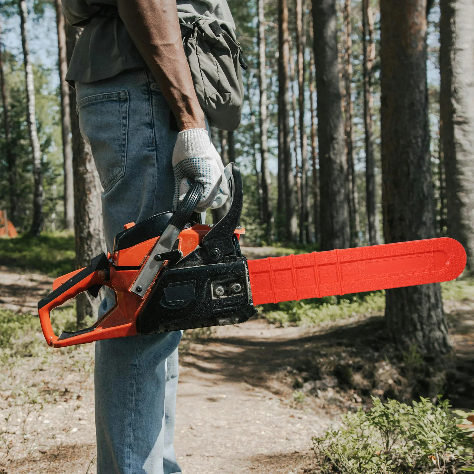 2 قطعة غطاء شريط المنشار سلسلة المنشار Scabbard الحرس واقية كم أجزاء بلاستيكية المضادة للخدش إكسسوارات الحديقة استبدال