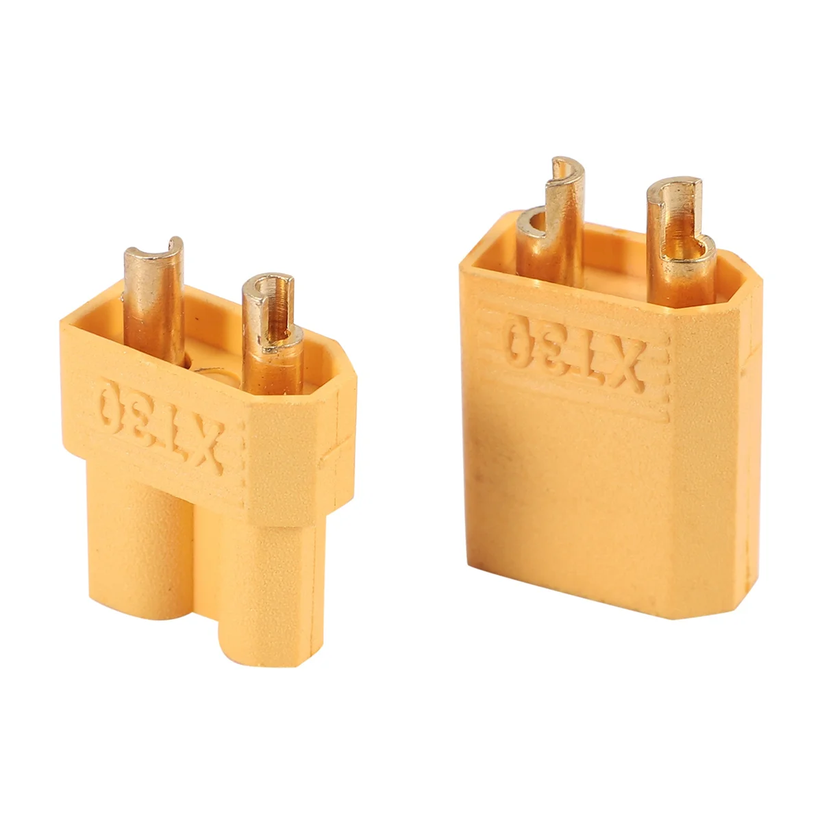 XT30 15 Pairs Male Female Battery Connectors XT30U Male Female Connectors Round Plug Female with Heat Shrink