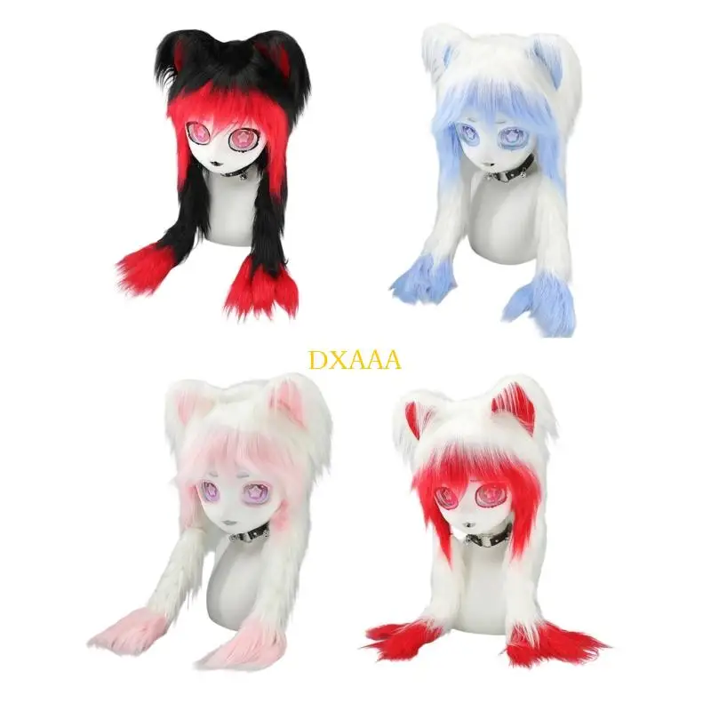 

DXAA Furry Furs Cats Head Headgear для костюма.