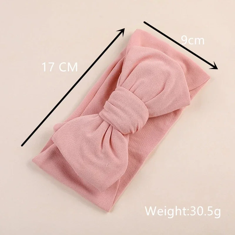 Baby girls Bows Headband For Infants Ear Warmer Turban Elastics Hairband Soft Headwraps Children Newborn Knit Hair Accessories