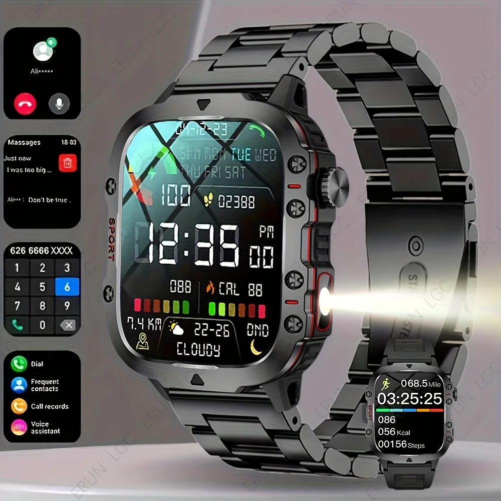 

This Smartwatch Features a 1.81-inch Touchscreen, Stylish Strap, and Numerous Functions Including Call and Message Notification