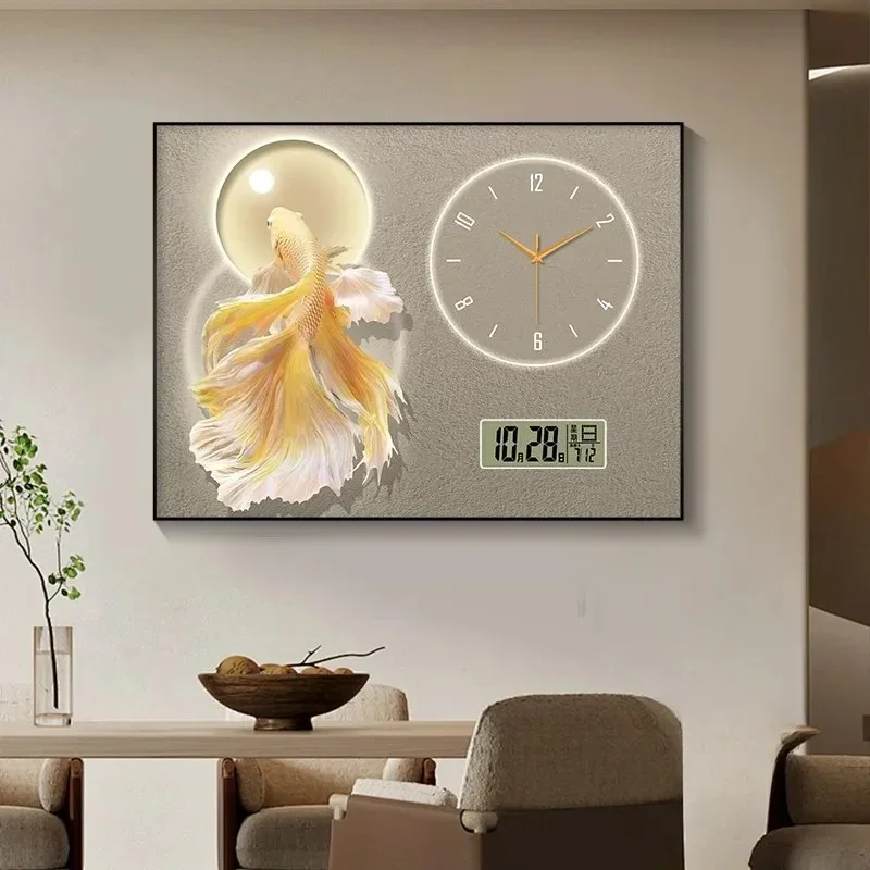 #Bathroom Nordic Temperature Wall Clock Living Room Kawaii Aesthetic Bathroom Wall Clock Art Orologio Da Parete Home Decoration