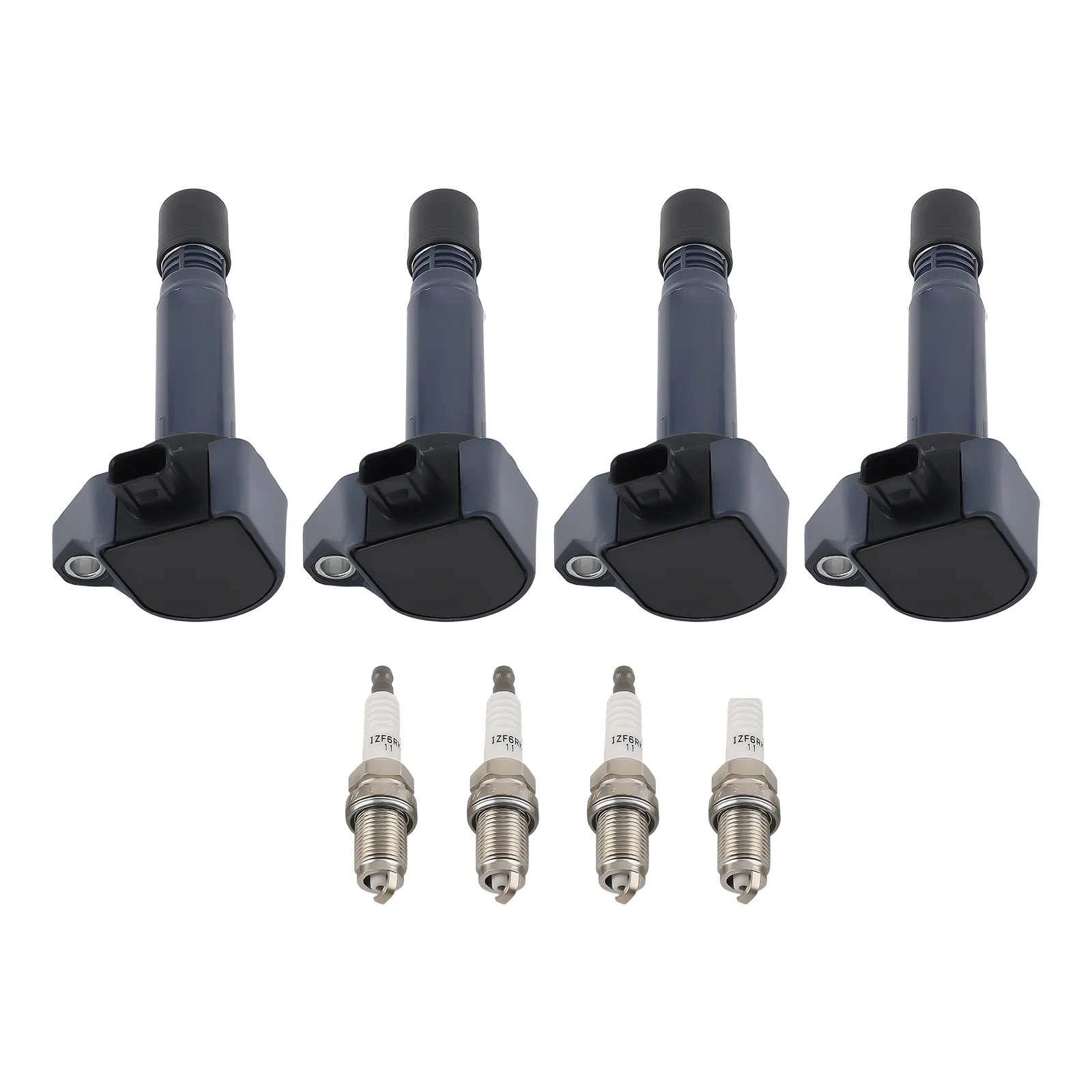 

Set of 4 Ignition + Spark Plugs For Honda Civic L4 1.8L Petrol 06-11 UF582 5266