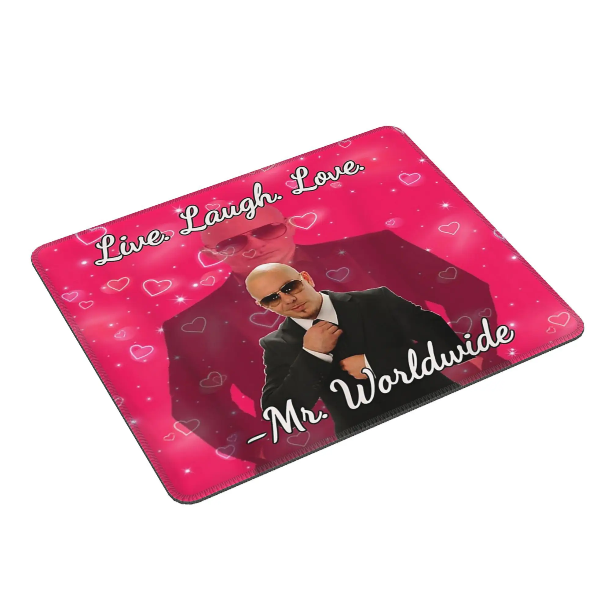 Mr Worldwide Pitbull Valentine Mouse Pad Computer Keyboard Mouse Mat Gamer PC Laptop Desk Mat Office Accessories Table Mats