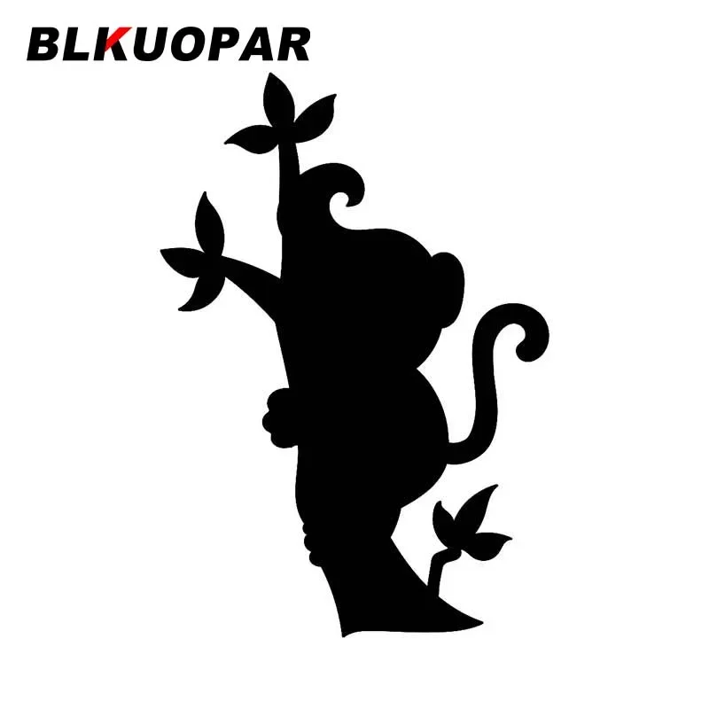 

BLKUOPAR для мультфильма, милый мавпочный мальчик, восхождение на дерево, каракули, автомобильные наклейки, индивидуальные водонепроницаемые наклейки, украшение на холодильник