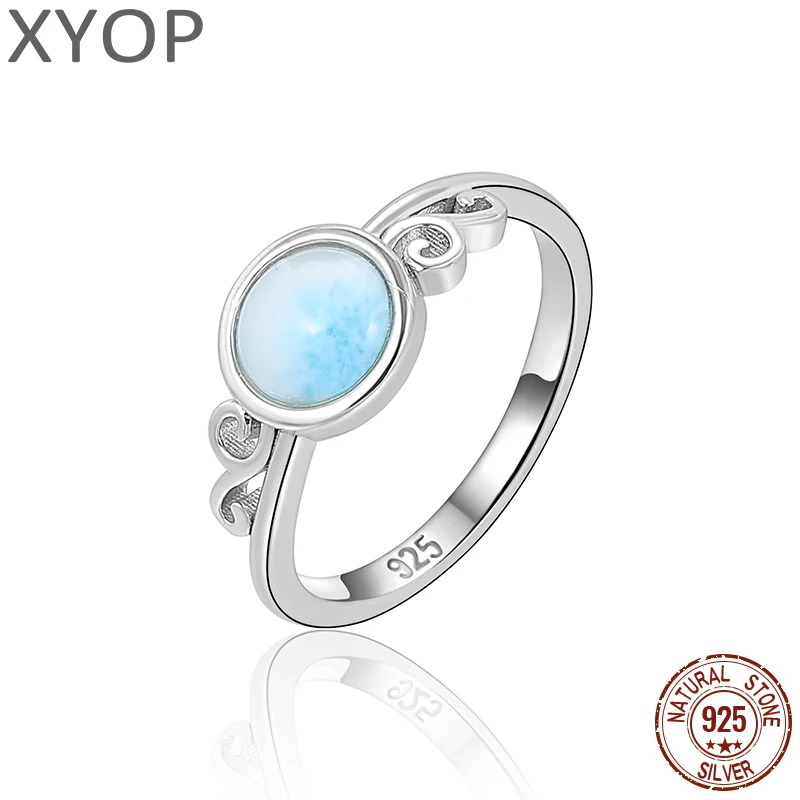 XYOP 2024 Spring Cherry Whisper Hoh Xil Orange Ocean Larimar Ring