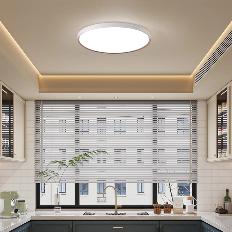Ultra cienka lampa sufitowa LED Nowoczesna prosta sypialnia Kuchnia Łazienka Korytarz Odporny na komary