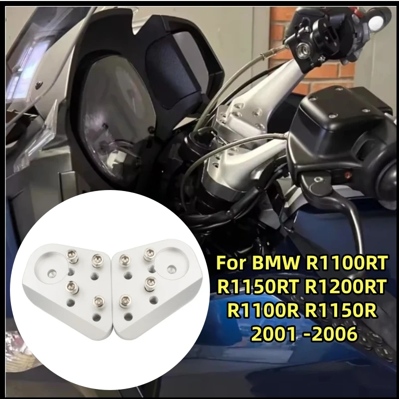 Alloy Handlebar Risers Height up Adapters Motorcycle For BMW R1100RT R1150RT R1200RT R1100R R1150R 2001 2002 2003 2005 2006