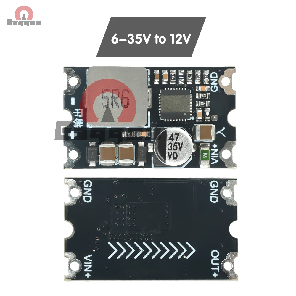 DC-DC Step Down Power Module 6-35V to 5V/12V 8A High Efficiency 95% Buck Converter with Low Ripple Stabilization