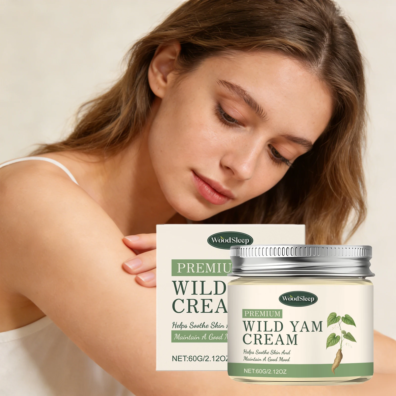 Wild Yam Körpercreme für Frauen Lindert PMS Ausbalancierte Weibliche Hormonwerte Wechseljahre Emotionale Beruhigung Körper-Massage-Creme