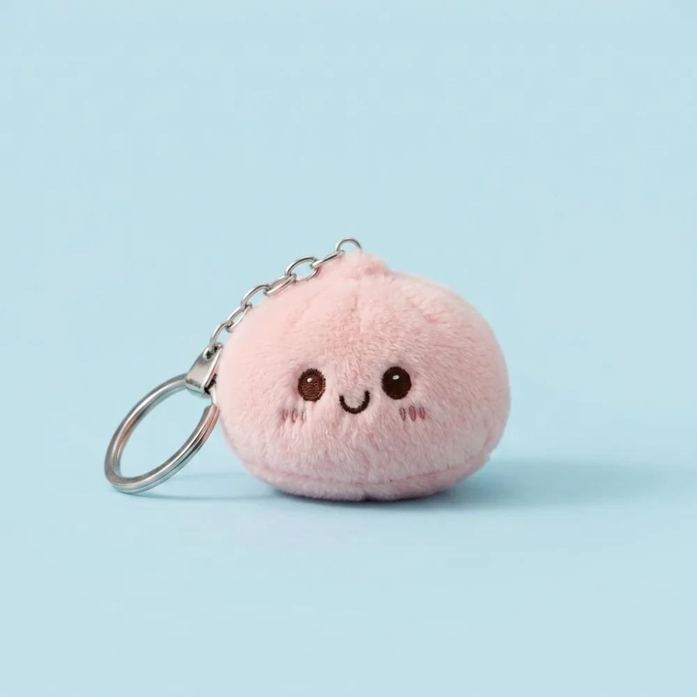 

Plush Steamed Buns Squishy Keychain Soft Fluffy Steamed Buns Plush Squishy Keychain Cute Simulated Steamed Buns