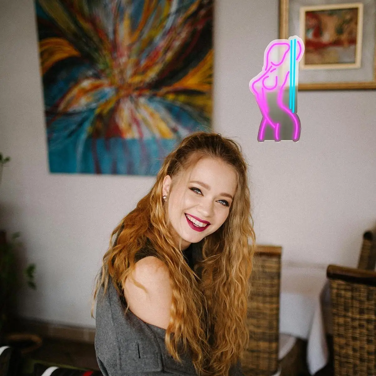 Sexy Lady Neon Sign USB Dimmable LED Neon Lights for Shop Window Store Display Beer Bar Nightclub Decor Wall Lights Gifts