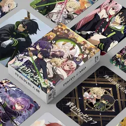 55PCS Anime Seraph of the End Hyakuya Yūichirō Laser Lomo Card Photocard HD Small Album Photo Cards For Fans Collection Postcard