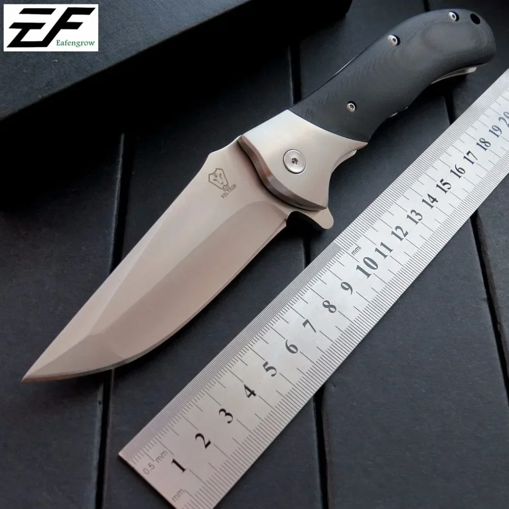 

NEW Eafengrow EF05 camping knives 9Cr18Mov steel blade+G10 handle folding knife utility EDC tool tactical survival outdoor Knife