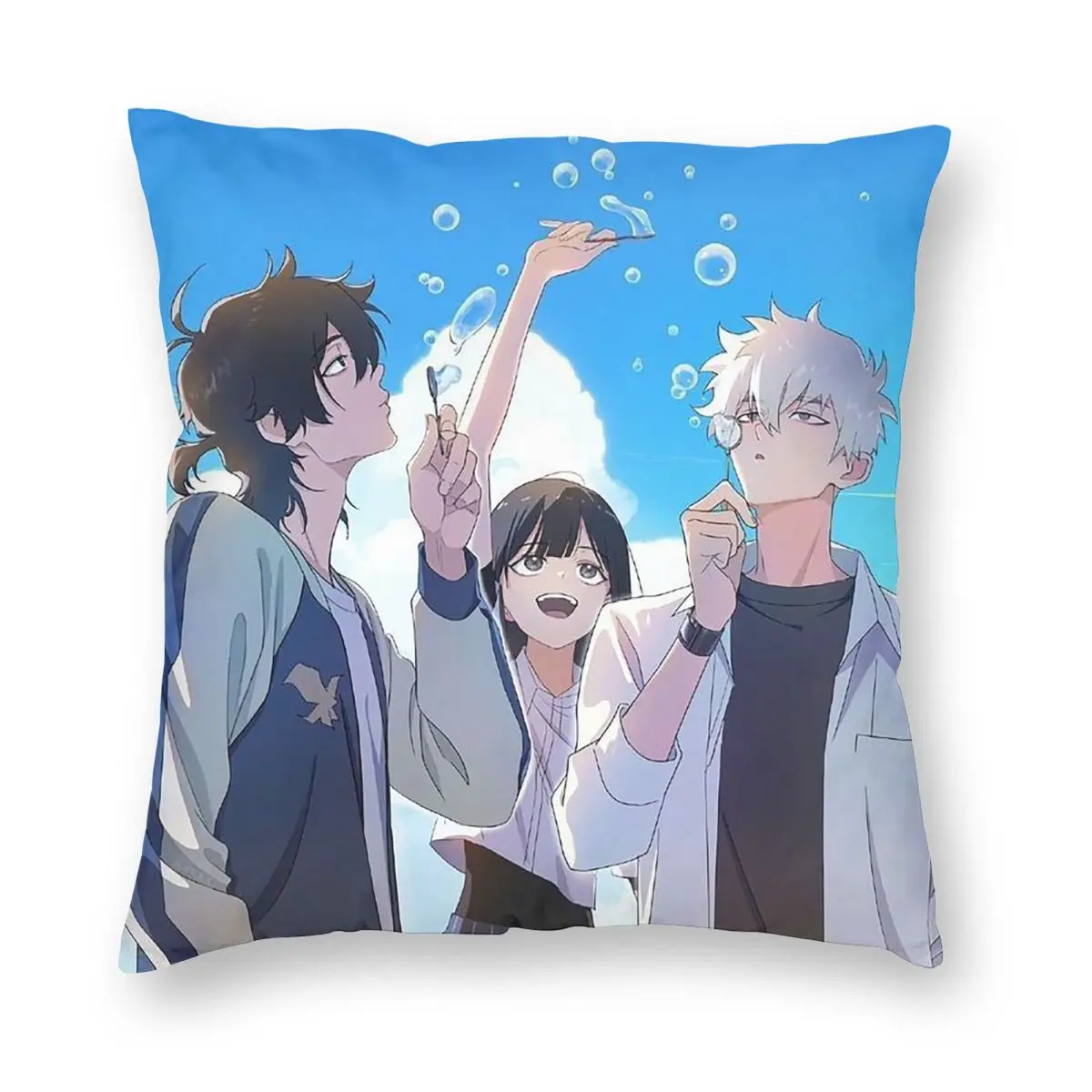 

Декоративная наволочка на молнии с аниме-принтом Link Click для дома и спальни