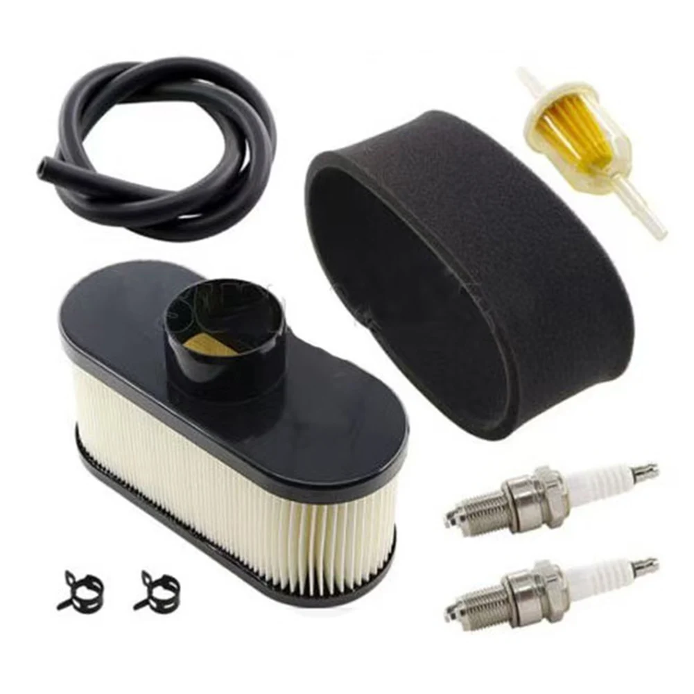 FR691V Replacement Filter Kit with Air Filter Oil Filter Fuel Filter Pre Cleaner Spark Fuel Line and Clamps for Kawasaki