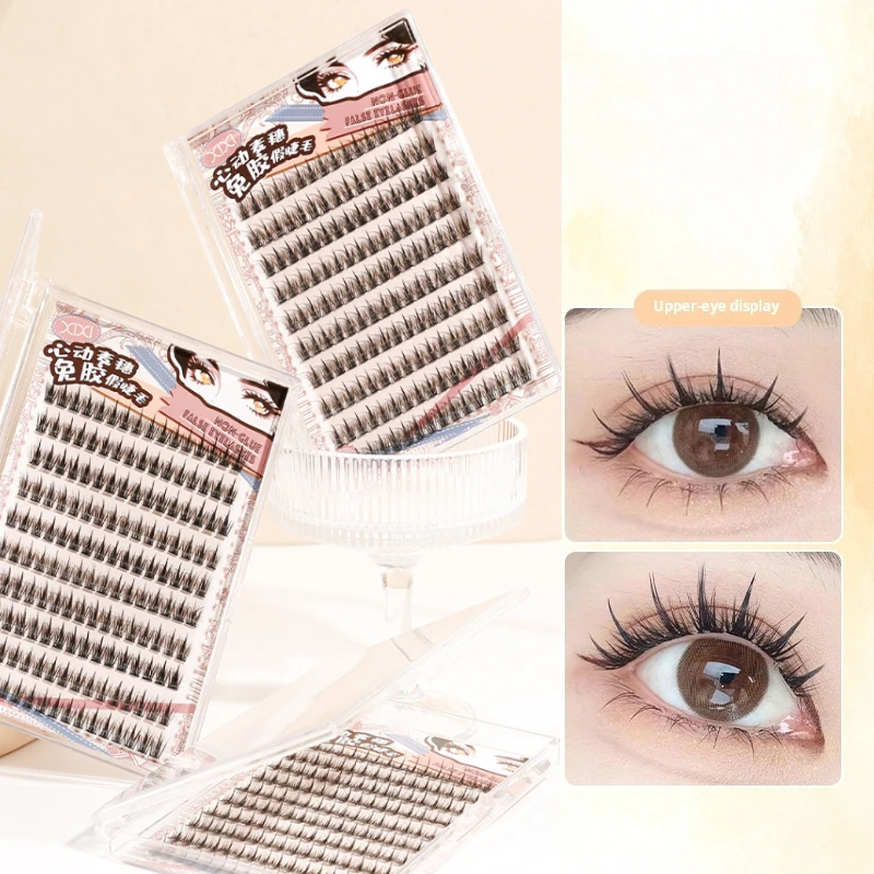 

160 Clusters False Eyelashes No Glue Required For Volume Extensions Reusable Natural Looking Dense Fake Lashes