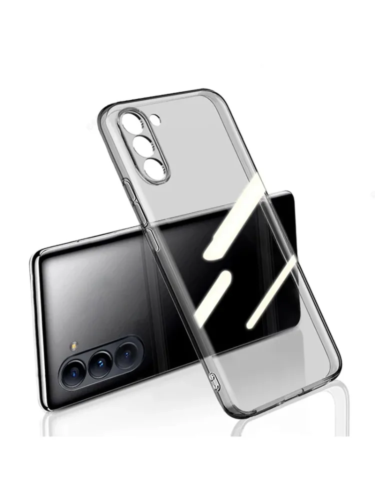 Luksusowe, bardzo cienkie, miękkie etui do Samsung Galaxy S25 ULTRA S24 FE S23 S22 S20 S21 Plus Note 20U Clear Black Transparent Back Cover — zdjęcie 2