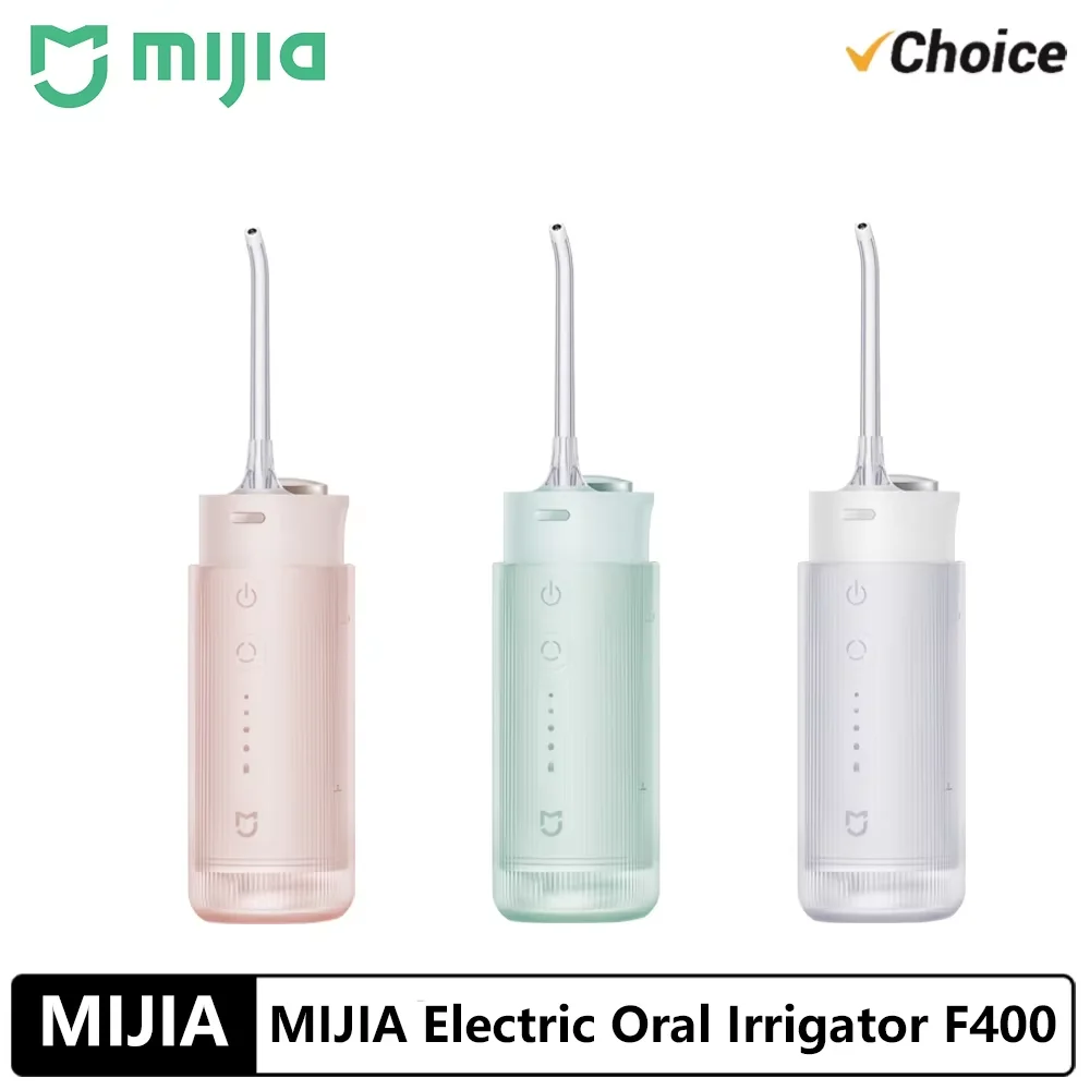 mijia-irrigatore-orale-portatile-f400-4-modalita-serbatoio-acqua-200ml-1700-uso-minuto-irrigatore-a-spruzzo-d'acqua-retrattile-flosser-versione-cinese