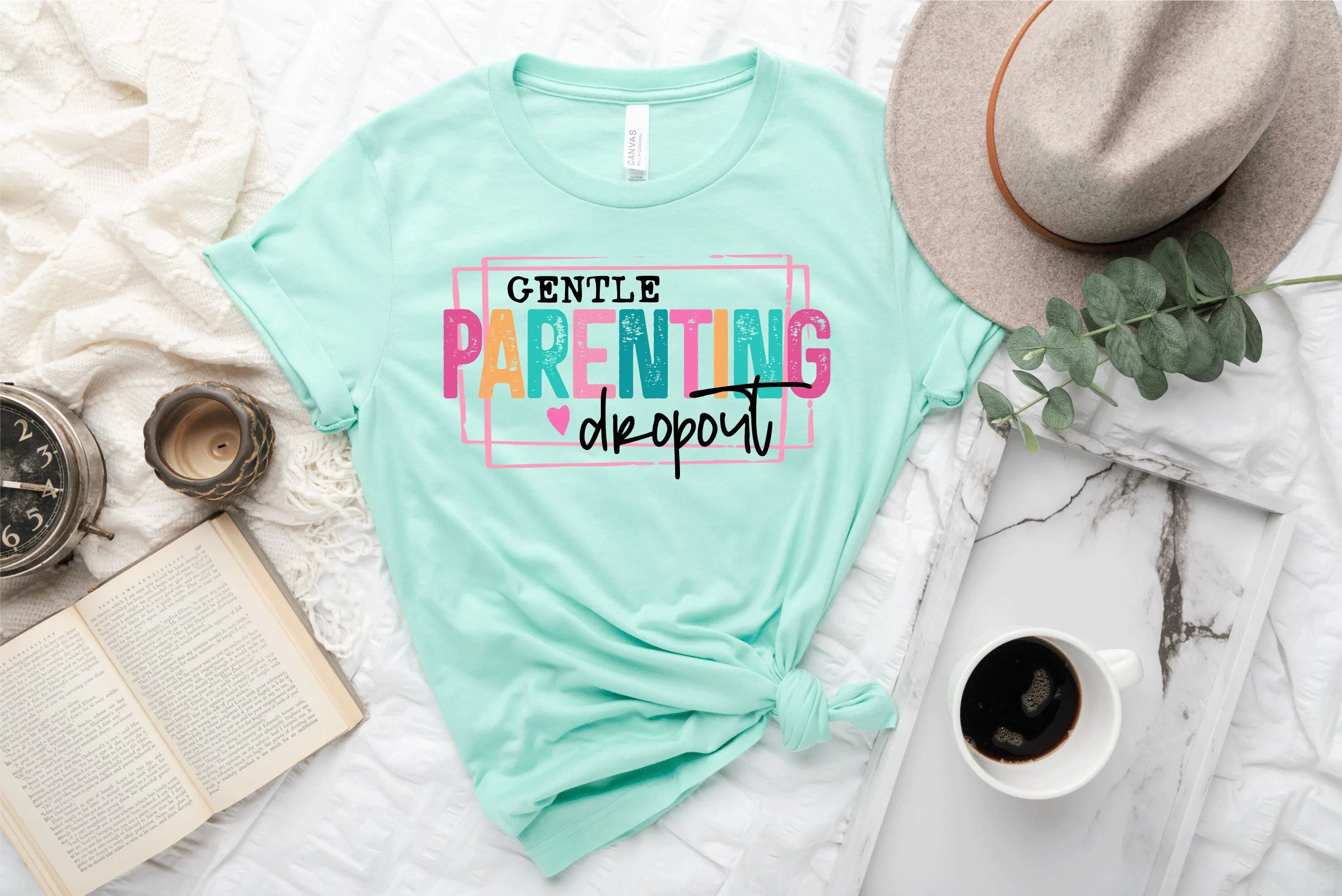 Gentle Parenting Dropout T Shirt Mom Retro Mama Funny New