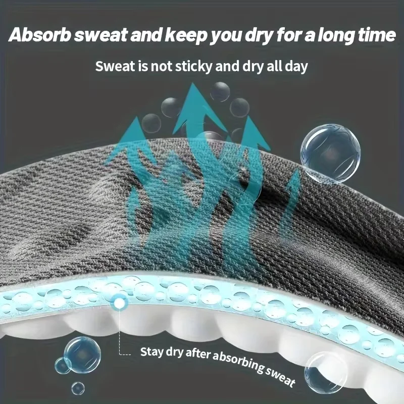 4 PCS 4D Running Insole Super Soft Sports Shoes Insoles For Feet Baskets Shoe Sole Arch Support Orthopedic Inserts Unisex