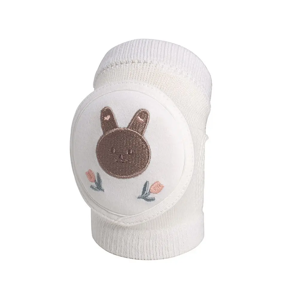 Joelheiras de algodão respirável para crianças, Seção fina Crawling Pads, Baby Elbow Pads, Leg Pads, Esponja de urso, Coelho