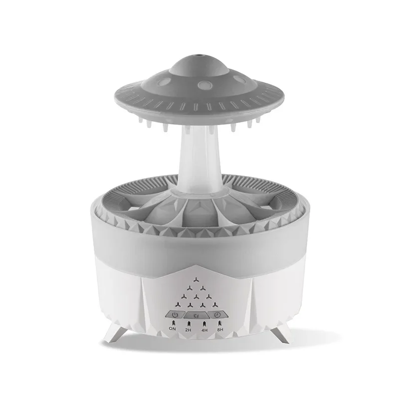 

Colorful raindrop humidifier, household night light, mushroom desktop, silent rain cloud aromatherapy machine