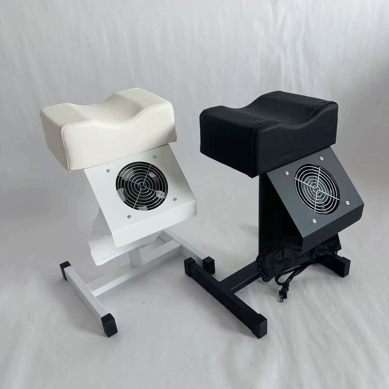 Pedicure stool with vacuum cleaner, manicure chair with liftable portable tools