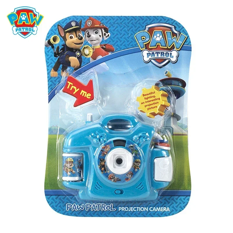 Paw Patrols 3D Projection Camera Toys Anime Figures Cosplay Cartoon Patterns Children's Toys Camera Kawaii Kids Birthday Gift