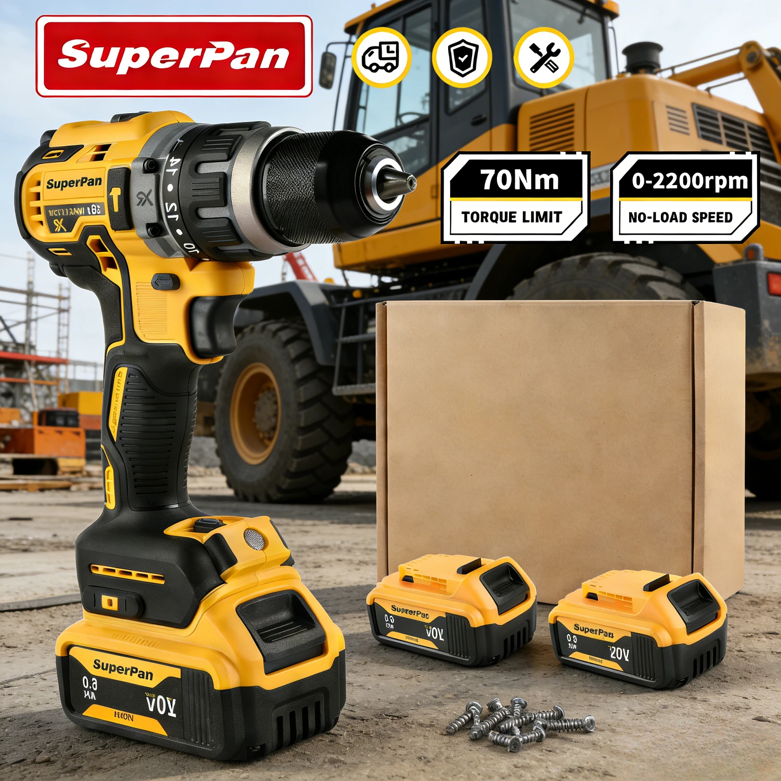 

Беспроводная ударная дрель SuperPan DCD796 20V 70Нм 0-34000 об/мин 40/13 мм для декоративно-отделочных работ на балконе, литий-ионная, для аккумулятора Dewalt 20V