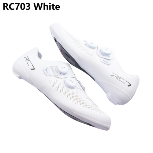 Imagen 2 del producto Shimano RC7 RC703 zapatos SH-RC703 bicicleta de carretera de carbono ciclismo zapatos estándar versión amplia SH-RC703 zapatos de ciclismo de carrera de carretera