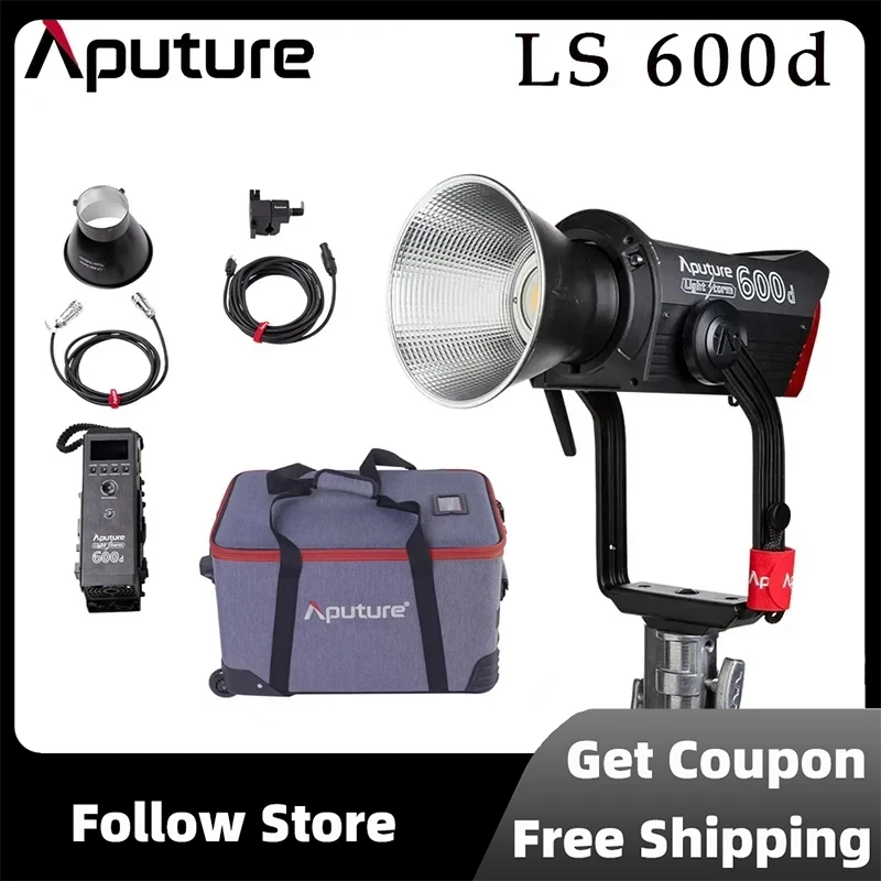 

Aputure LS600D COB LED Light Storm Daylight 600W Adaptive Brightness LCD Professional Portable Video Photo Lamp V-Mount