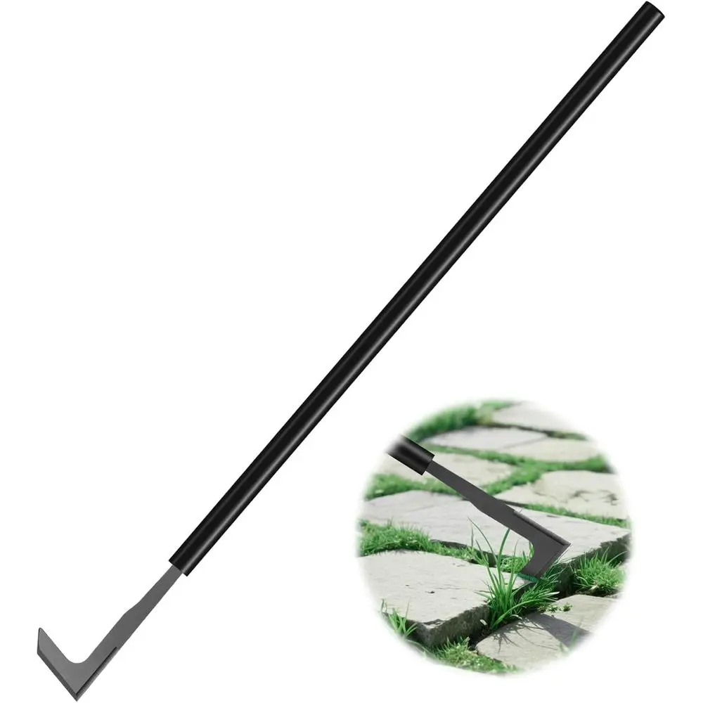 Enhanced Manual Weeder Tool with Carbon Steel Handle for Garden, Sidewalk, and Lawn Weed Removal (49.2)