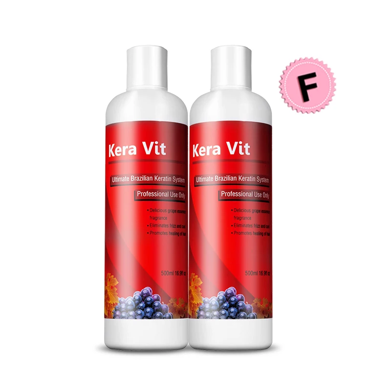 Professional Keravit Brazilian 2pc 500ml Free Formaldehyde Hair Treatment Keratin Repair damaged & straighten hair Set