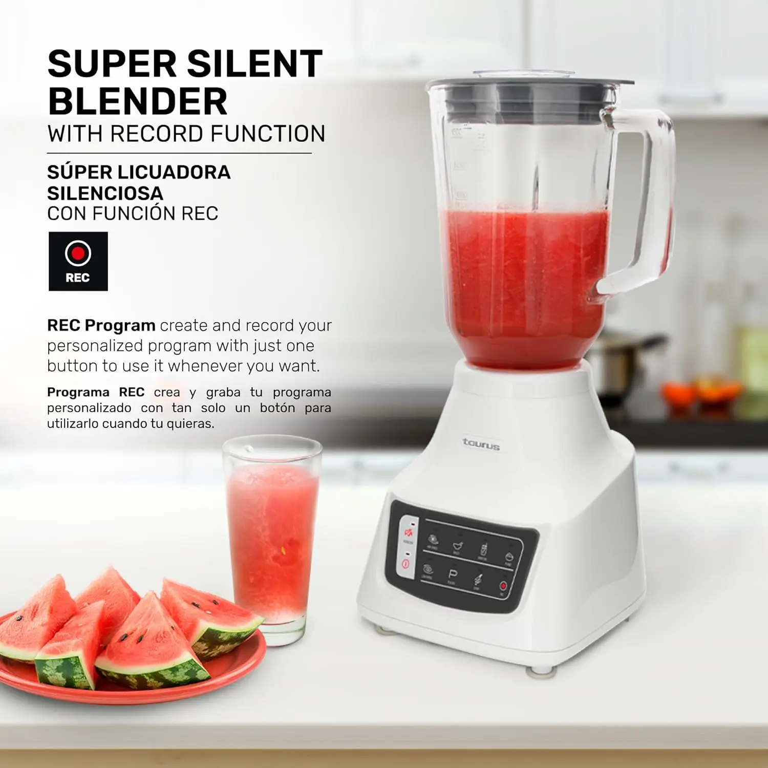 بوتينزا كومفورت |   خلاط زجاجي سعة 1.5 لتر |   1050 واط |   ما يصل إلى 50٪ أقل من الضوضاء |   الطاقة والمتانة |   9 طرق للاستخدام |   REC