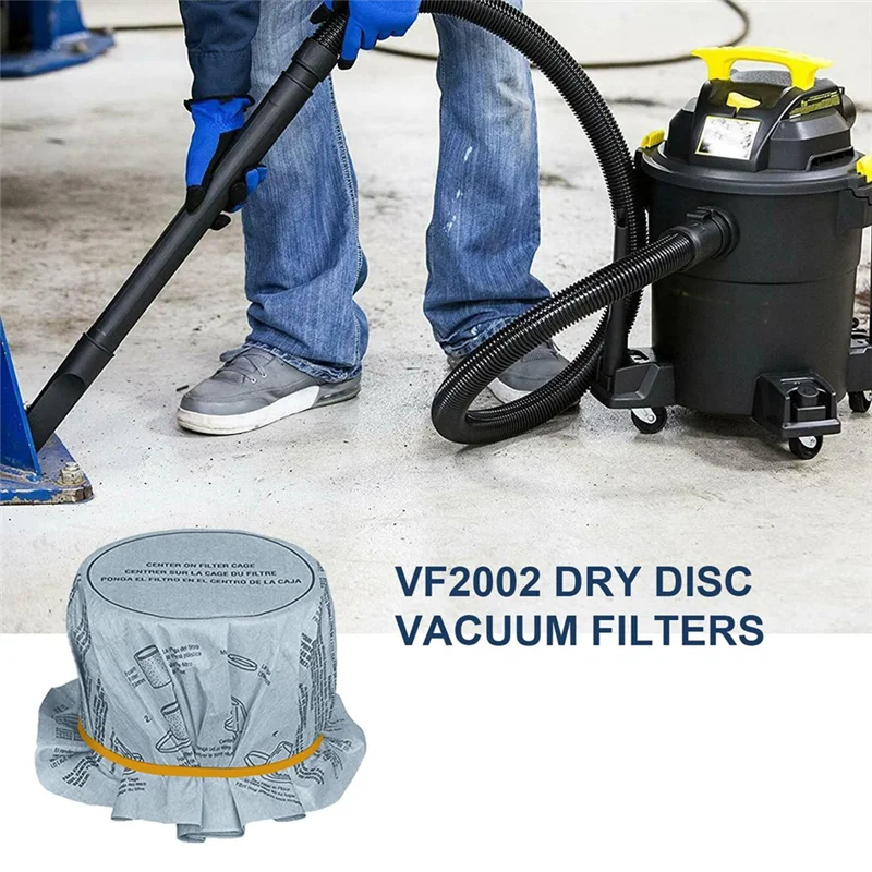 -ABJZ Rubber Bands Paper Disc Filters 90107& 90585 Foam Filter For Shop Vac Wet Dry Vacuum Cleaners,Most 5 Gallon Models