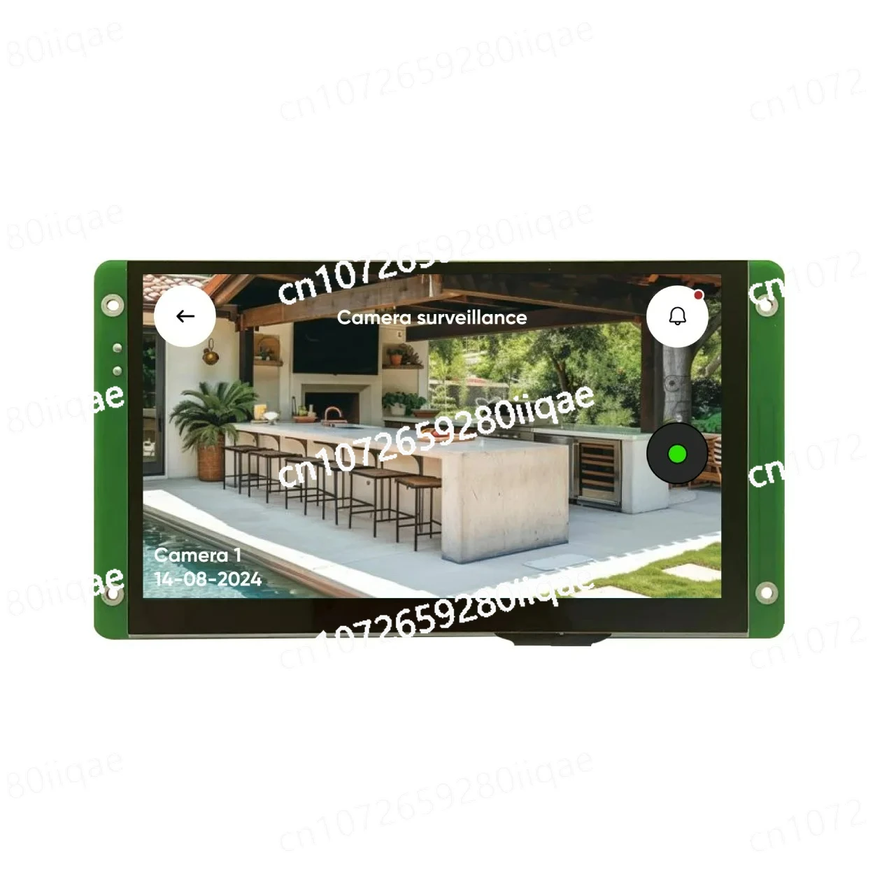 262K High Brightness FSK Bus Camera HMI Touch Screen DWIN 7 Inch 800*480 TN TFT LCD Display