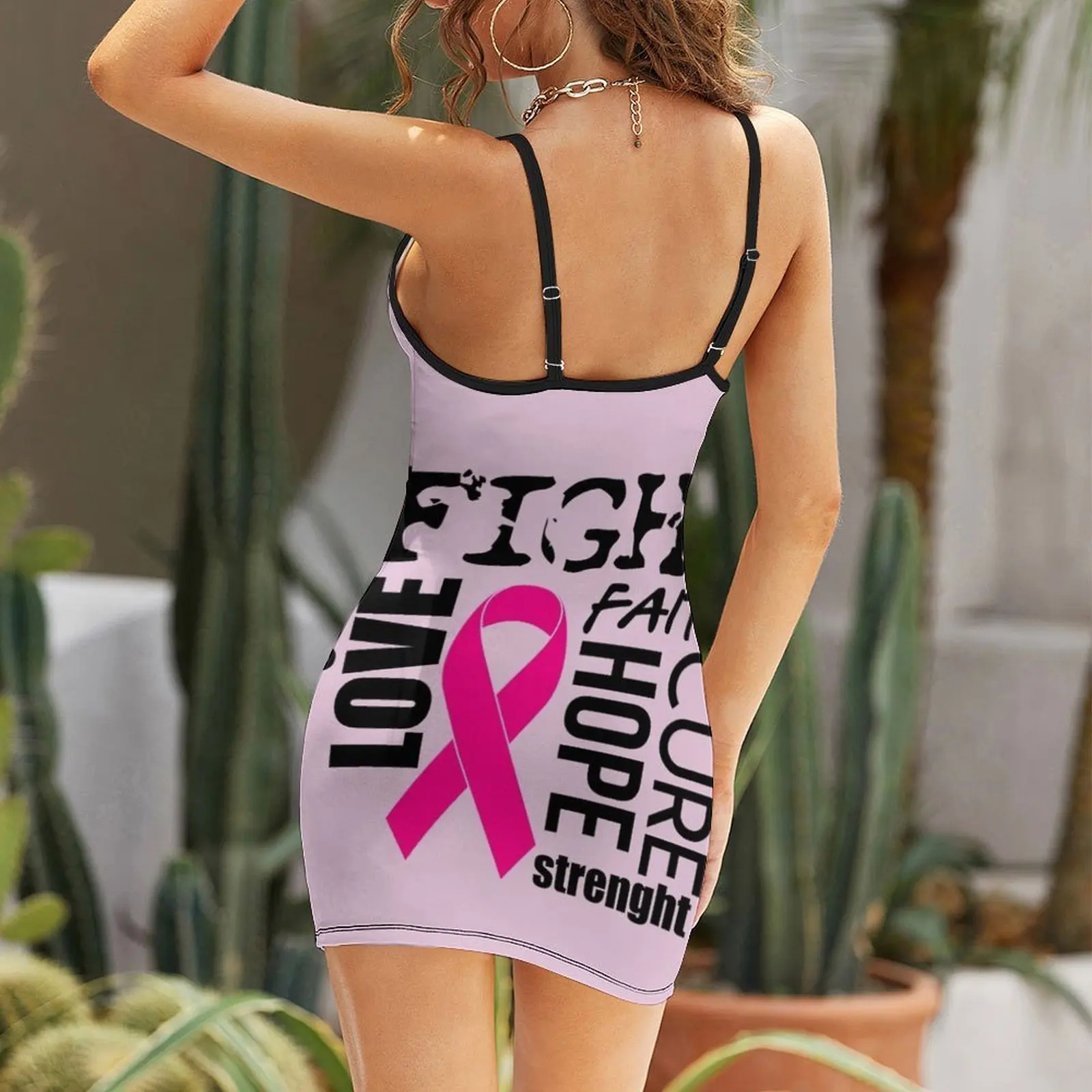 تي شيرت تحفيزي لسرطان الثدي فستان بحمالة على الطراز الكوري فساتين أنيقة للنساء فساتين للمناسبات الرسمية