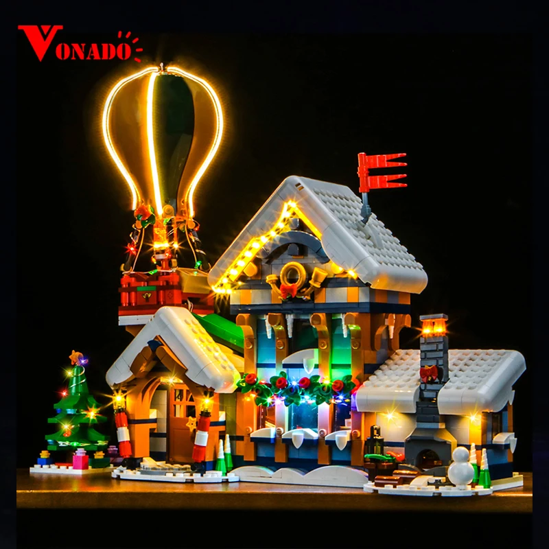 Vonado 5V LED Light 10339 Set Suitable for Santa\'s Post Office Building Blocks Gift (Lighting Accessories Only)