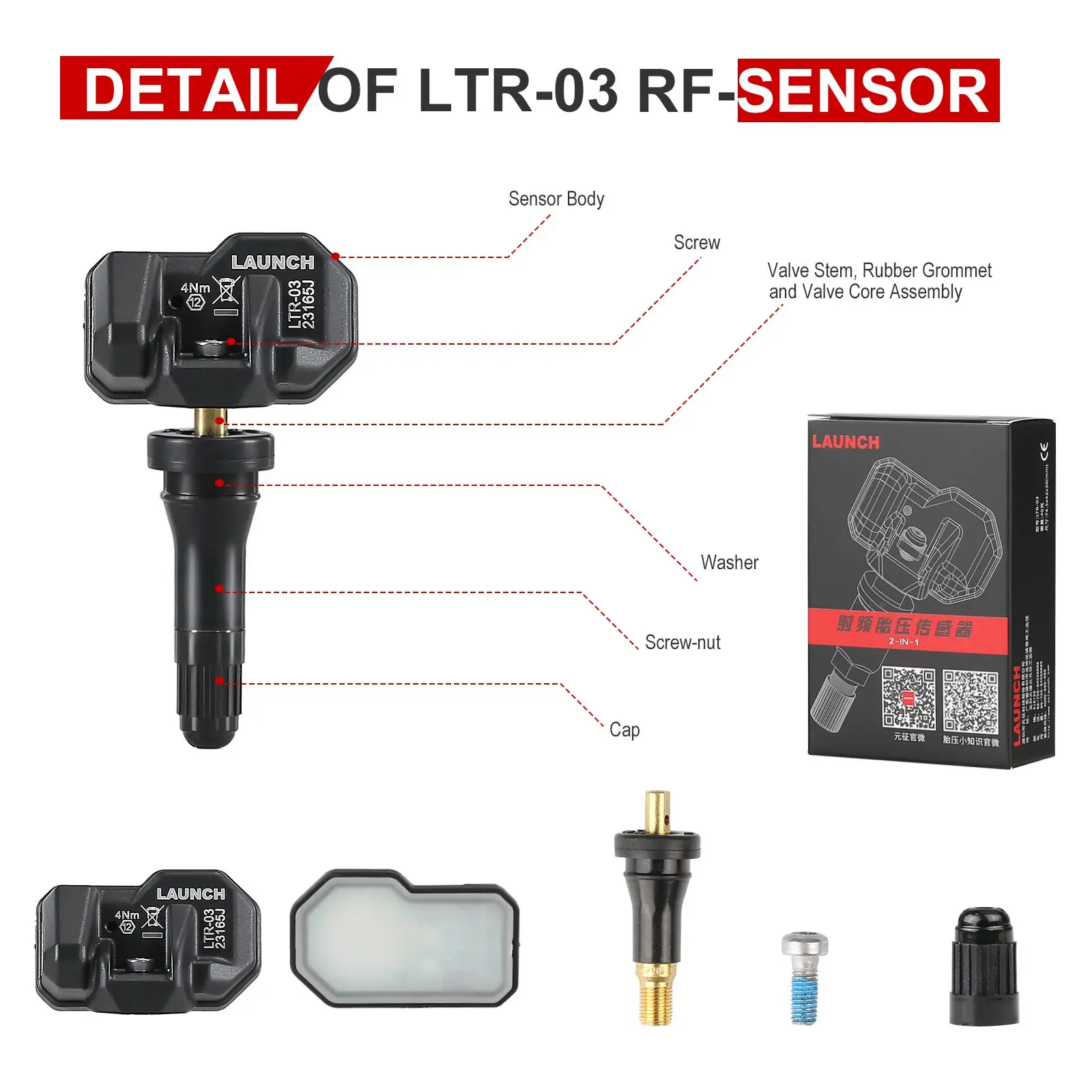 LAUNCH LTR-03 RF Sensor – Der zuverlässige Helfer für die TPMS-Sensor-Programmierung im Alltag