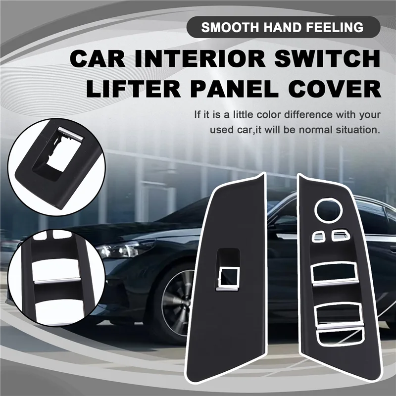 

AR-Car Interior Door Window Switch Cover For BMW 5 Series M5 G30 G31 G38 F90 2017-2020 525 528 530 540