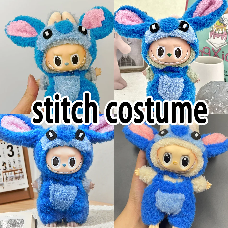 15-17 cm Labubu Doll Stitch Cute Set Accessories Hanging Accessories L...