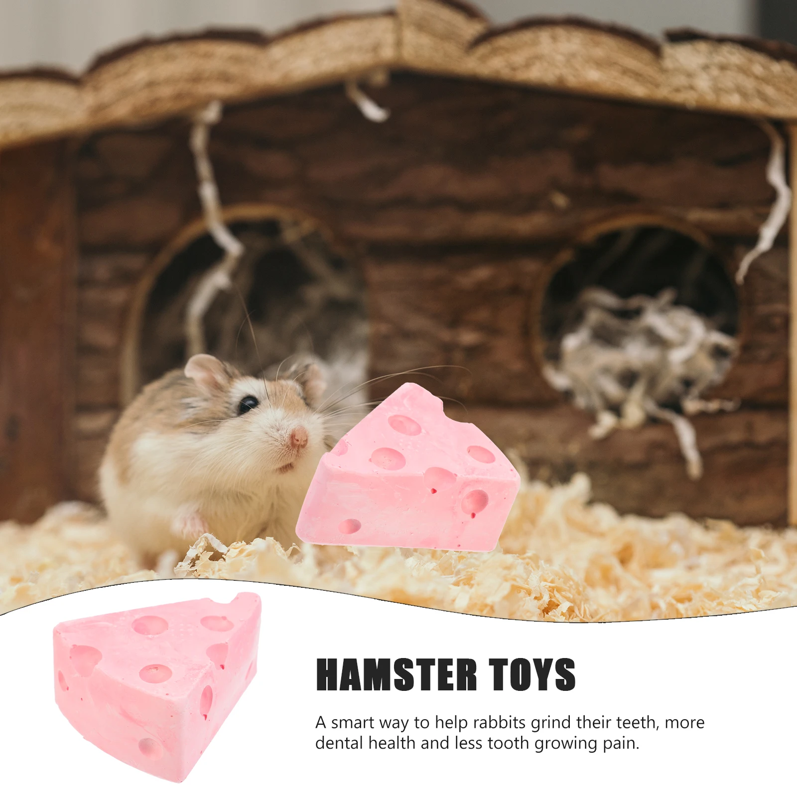 

2 Pcs Small Pet Molar Stone Guinea Pig Accessories Guinea-pig Toys Calcium Gypsum Bunny Stones