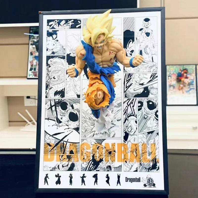 

Anime Dragon Ball Goku Action Figures Wall painting Picture Newspaper Paintings Poster HD Prints Wall Art Modular Living Room