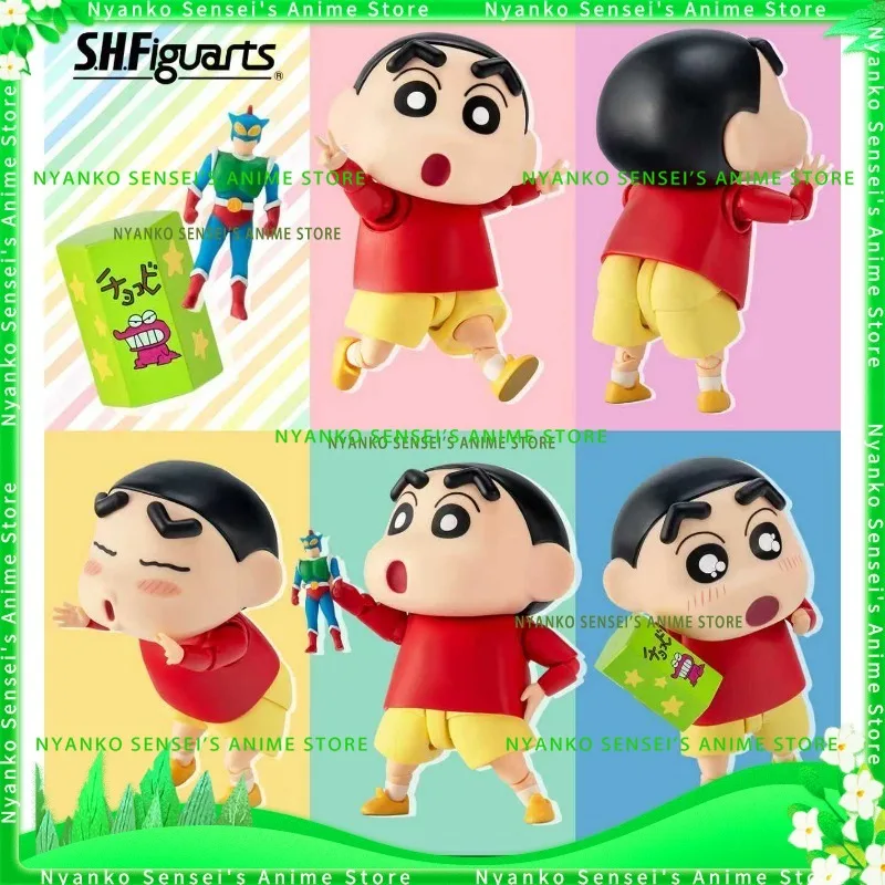

В наличии Bandai SHF Crayon Shin-chan Nohara Shinnosuke Dynamic Superman Фигурка Аниме Модель Игрушки Коллекционная