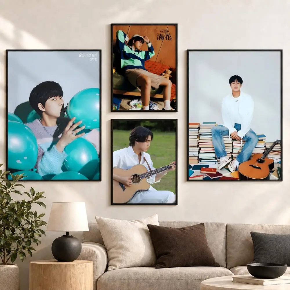 Lee Mu Jin Singer Korean Acoustic Music Album Aesthetic Poster Aesthetic Art Print for Bedroom & Living Room Decor, Unframed