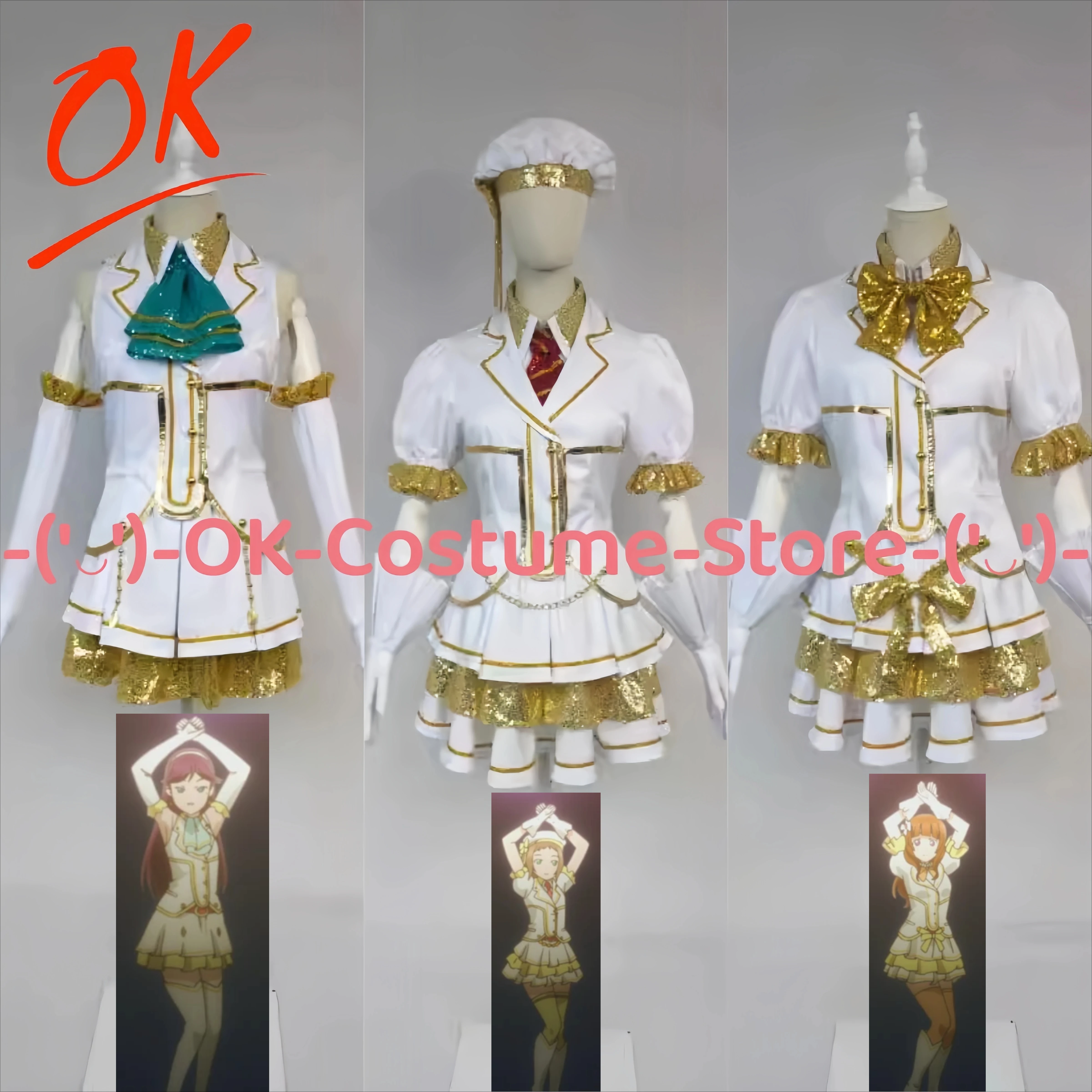 

LoveLive! Todo Erena Kira Tsubasa Yuki Anju Cosplay Costume Suit A-Rise Private Wars Outfit The School Idol Movie Party Uniform